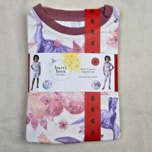 2 Pairs of Burt's Bees Kids Pajamas Girls 6 Organic Cotton